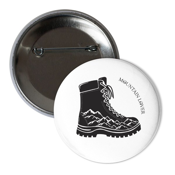 Odznáček  s potiskem Milovník hor 